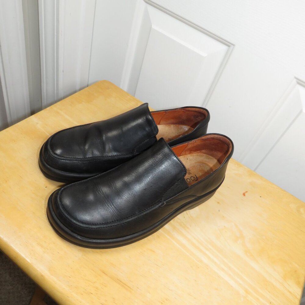 Footprints By Birkenstock Cambria Black Leather Slip On Shoes EU 39 | US 8-8.5 - Picture 3 of 6